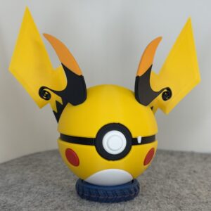 #0026 | Mega Raichu X Inspired Monster Ball | 3D Printed Collectible