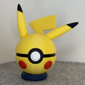#0025 | Pikachu Inspired Monster Ball | 3D Printed Collectible