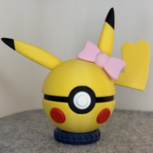 #0025 | Pikachu - Female Inspired Monster Ball | 3D Printed Collectible