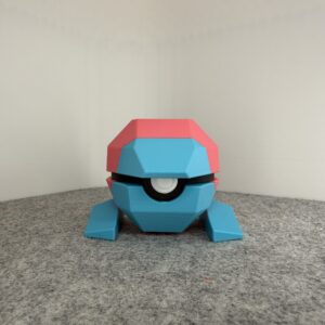 #0137 | Porygon Inspired Monster Ball | 3D Printed Collectible
